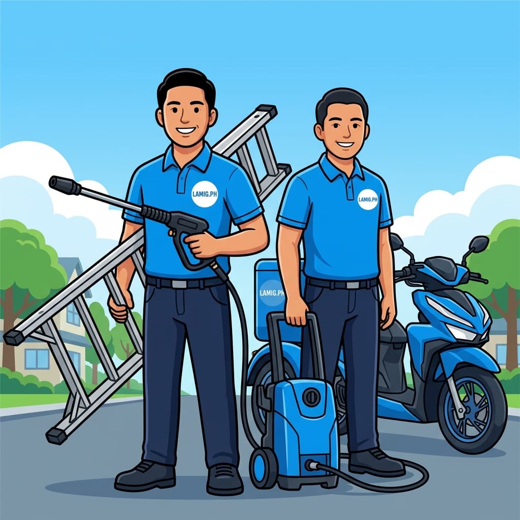 LAMIG.PH Aircon Technicians with Equipment